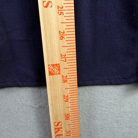 L.L. Bean Women’s Navy Blue Long Sleeve Collared Blouse Top Size M - Picture 9 of 9